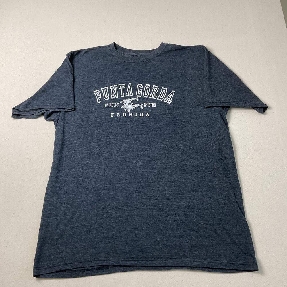 Punta Gorda Florida Gray Short Sleeve Sun Fun Classic T Shirt Large
